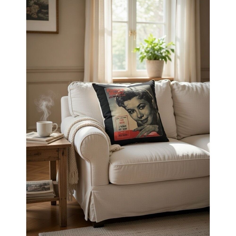 Mitzi Gaynor Picture Show Nostalgic Throw Vintage Look Pillow-18" x 16" TV
